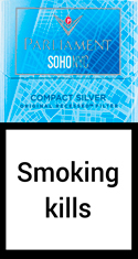 Parliament Soho Compact Silver Cigarette Pack