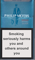 Philip Morris Novel Silver Cigarette Pack