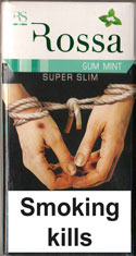 Rossa Super Slim Gum Mint Cigarette Pack