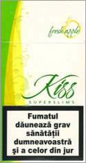 Kiss Super Slims Fresh Apple 100's Cigarette Pack