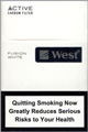 West Fusion White Cigarettes pack